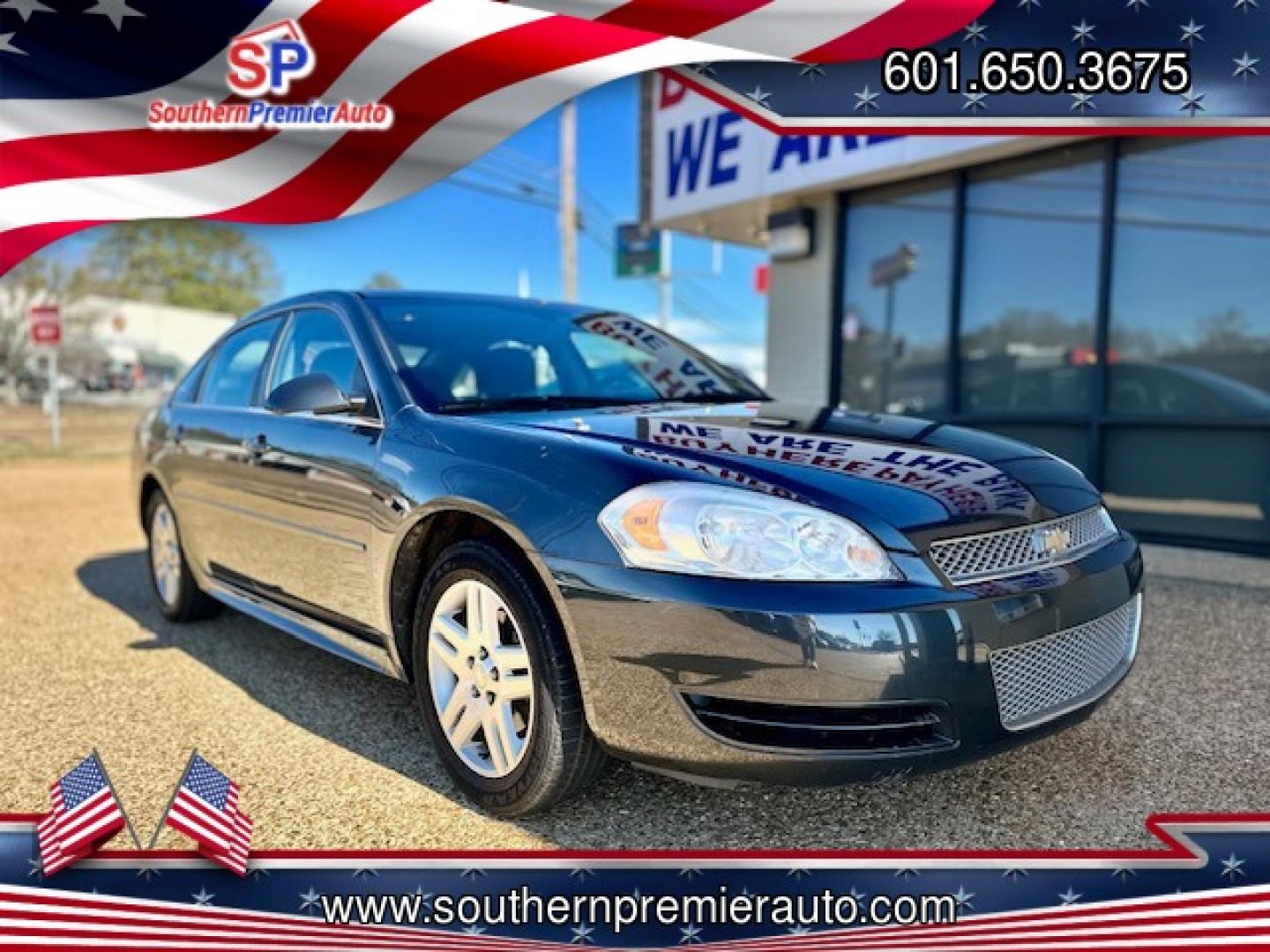 2012 BLACK CHEVROLET IMPALA LT (2G1WB5E39C1) , located at 922 W. Beacon St., Philadelphia, MS, 39350, (601) 650-3675, 32.770447, -89.127151 - Photo#0